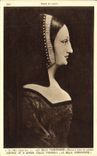 VINTAGE POSTCARD Museum of Louvre L Da Vinci Beautiful Ferronniere