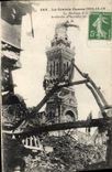 CPA La Grande Guerre La Basilique d'Albert Militaria