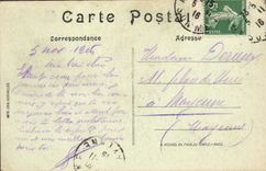 CPA La Grande Guerre La Basilique d'Albert Militaria