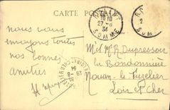 VINTAGE POSTCARD Strong Mahon Country cottages in the Dunes