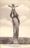 VINTAGE POSTCARD Albert Basilique of NR D of Brebieres the Virgin golden by Roze