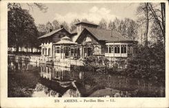 VINTAGE POSTCARD Amiens Blue House