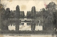 VINTAGE POSTCARD Amiens the Basin of Hotoie