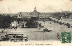 CPA Amiens La Gare du Nord 