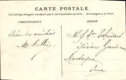 VINTAGE POSTCARD Amiens the Barracks of the Train of the Militaria Crews