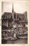 CPA Amiens La Cathedrale et le Marche sur L'Eau 