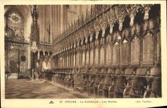CPA Amiens La Cathedrale Les Stalles 