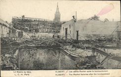 CPA Albert Les usines Rochet apres le bombardement Militaria