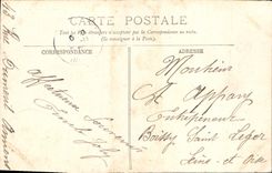 POSTAL Amiens Cathedrele de la VENDIMIA y mercado en el agua