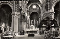 CPA Albert La Basilique Le Choeur Aigle