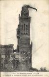 CPA Le Clocher de la Basilique d'Albert apres le bombardement 
