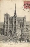 VINTAGE POSTCARD Amiens Cathedral as the crow flies