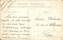 VINTAGE POSTCARD Amiens Cathedral as the crow flies