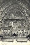VINTAGE POSTCARD Amiens Cathedral Tympanum of the Porch St Firmin