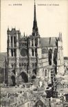 VINTAGE POSTCARD Amiens Cathedrale has voi bird
