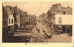 VINTAGE POSTCARD Amiens Street of Majots