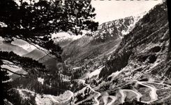 MODERN CARD High Valle d' Aure the new Road of Cape De Long the Laces D' Oredon