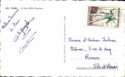 CPM Paris La Tour Eiffel illuminee 