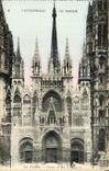 VINTAGE POSTCARD Cathedral of Rouen the frontage