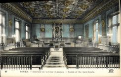 VINTAGE POSTCARD Interior Rouen of the Court of Assizes