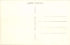 Edificio de la oficina de correos de Metz de la POSTAL de la VENDIMIA y monumento de general Mangin