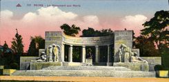 VINTAGE POSTCARD Rheims the War memorial