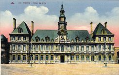 CPA Reims Hotel de Ville 