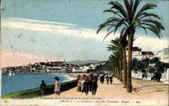CPA Cannes Promenade de la Croisette et le Mont Chevalier 