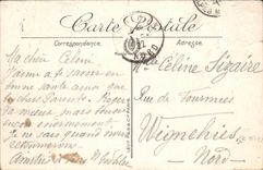 CPA Menton Vue Prise de la Frontiere Italienne 