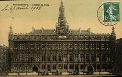 CPA Valenclennes L'Hotel de Ville (carte toilee)