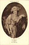 VINTAGE POSTCARD Greuze Laitiere Paris Museum of Louvre Horse