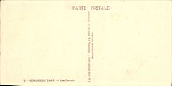 VINTAGE POSTCARD Gorges of the Tarn straits
