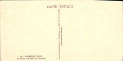 Gargantas de la POSTAL de la VENDIMIA del Tarn el camino en Sortle de los estrechos