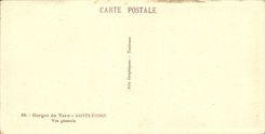 VINTAGE POSTCARD Gorges of the Tarn Sainte Enimie View