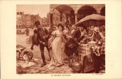 VINTAGE POSTCARD the Double Boutigny Occasion