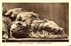 VINTAGE POSTCARD British London Musee Groups of two Parques