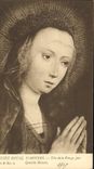 VINTAGE POSTCARD Royal Museum Of Antwerp Head Of the Virgin by Quentin Massys