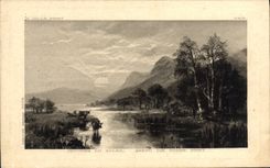 VINTAGE POSTCARD To lay down Sun