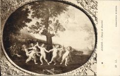 VINTAGE POSTCARD Albani Danza Di Amorini