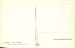 VINTAGE POSTCARD Pompei Put Dei Vetti Penteo Trucidato Dalle Baccanti