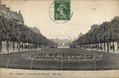 VINTAGE POSTCARD Paris the Avenue De Breteuil