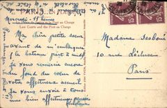 VINTAGE POSTCARD Paris Law courts And the Bridge With the exchange