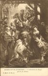 VINTAGE POSTCARD Royal Museum Of Antwerp Worship Of the Rubens Magi