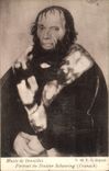 VINTAGE POSTCARD Museum Of Brussels Portrait Of Doctor Scheuring Cranach