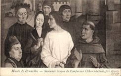 VINTAGE POSTCARD Museum Of inque Brussels Sentence Of the Othor emperor by Ends