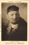 VINTAGE POSTCARD Rembrandt Van Rijn Mauritshuis Gravenhage Portrait of the father of Rembrandt