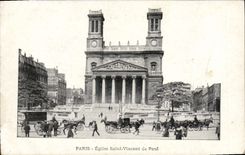 CPA Paris Eglise Saint Vincent De Paul