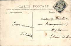 VINTAGE POSTCARD Paris Points ISCED Boat Barge