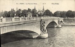 CPA Paris Le Pont De I'Alma