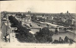 CPA Paris Panorama De Paris Vue Prise Du pavillon de flore 